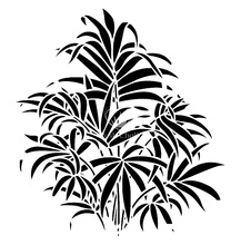 Posh Palms Stencil